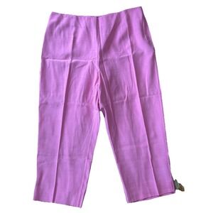 First Option Pink Capri Pants Womans SZ 14. Y2K